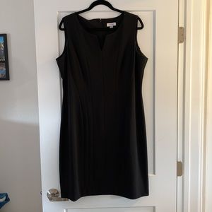 Calvin Klein, Black, Sleeveless, Sheath, Dress. Size 16.